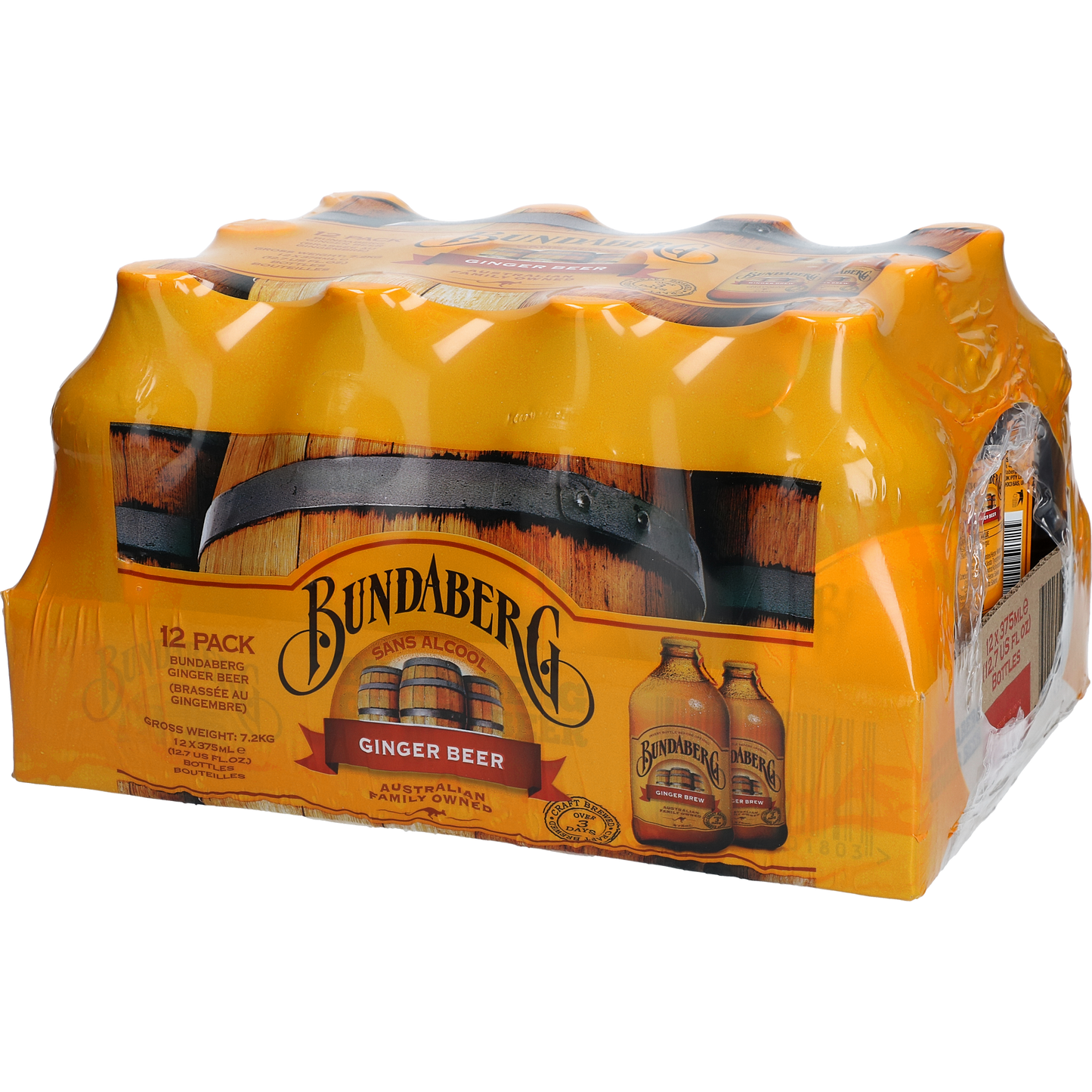 BUNDABERG GINGER BEER 37,5CL pris pr krt av 12 stk