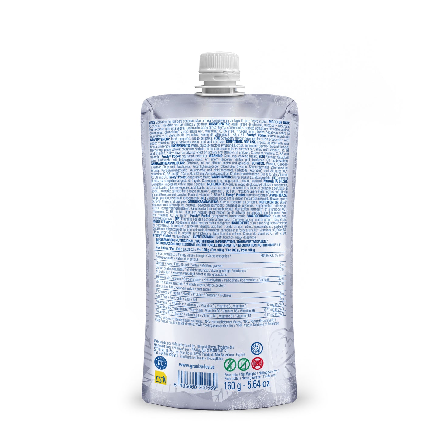 Frosty Pocket Slush Jordbær