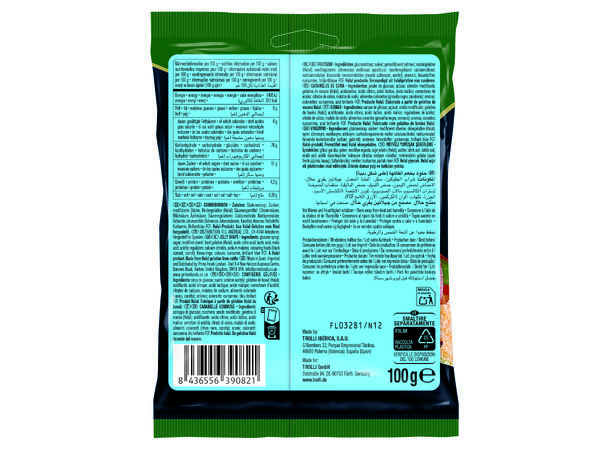 Trolli Halal Sour Glowworms 100g