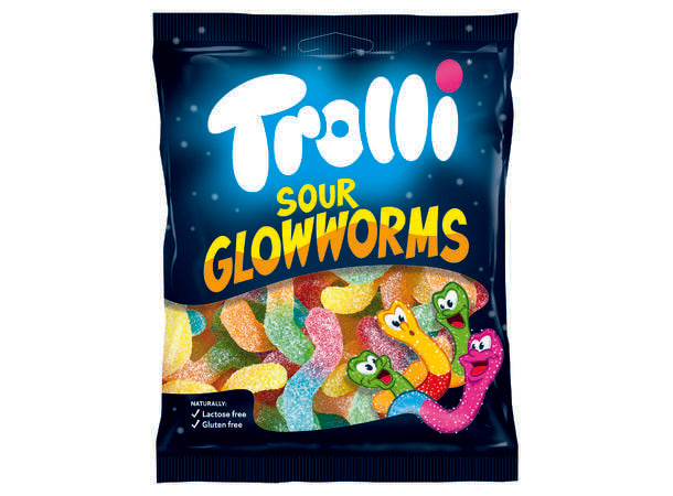 Trolli Sour Glowworms 100g