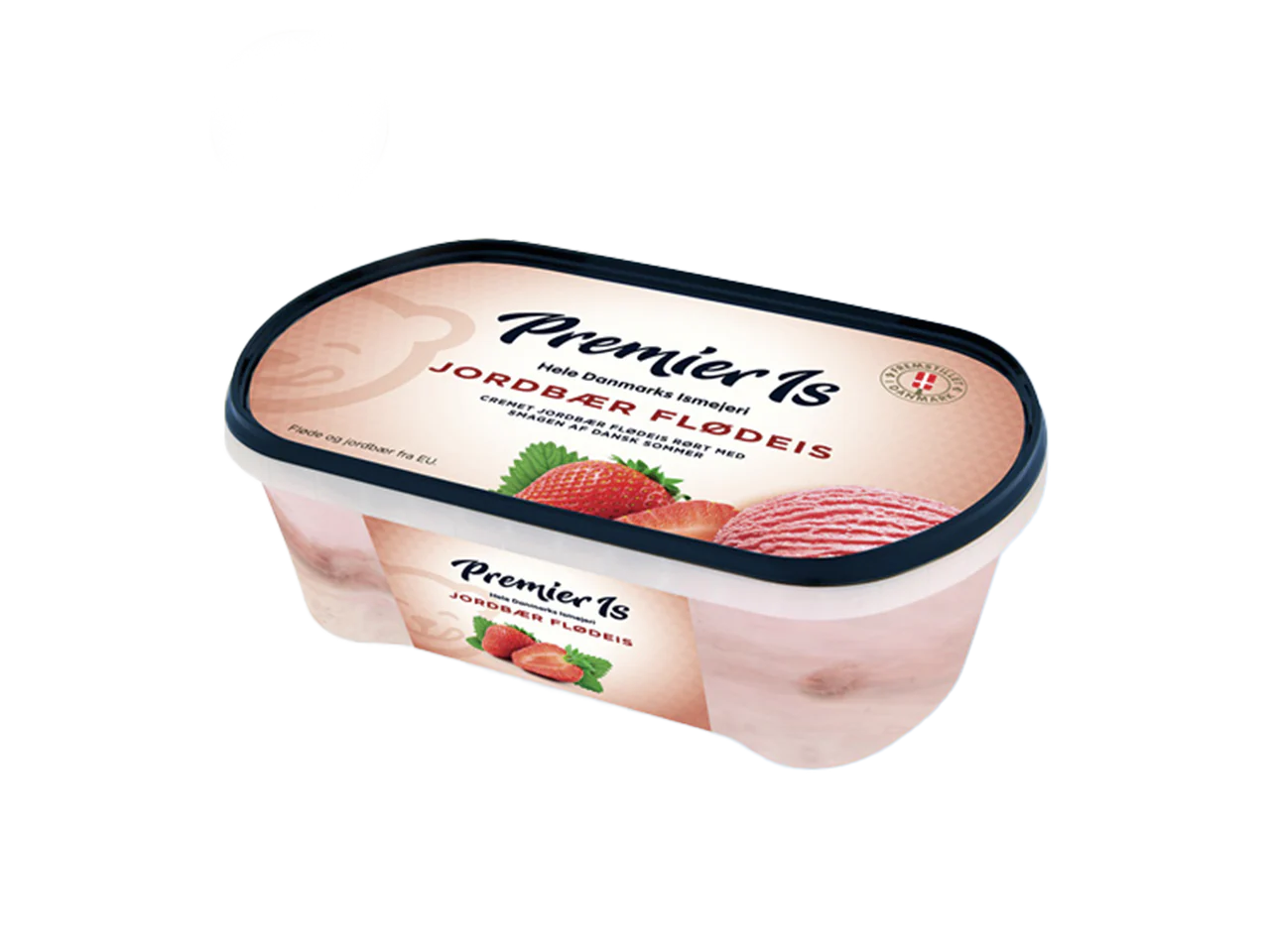 FROSTY'S Fantastiske og friske Jordbær-is. 0,8 liter