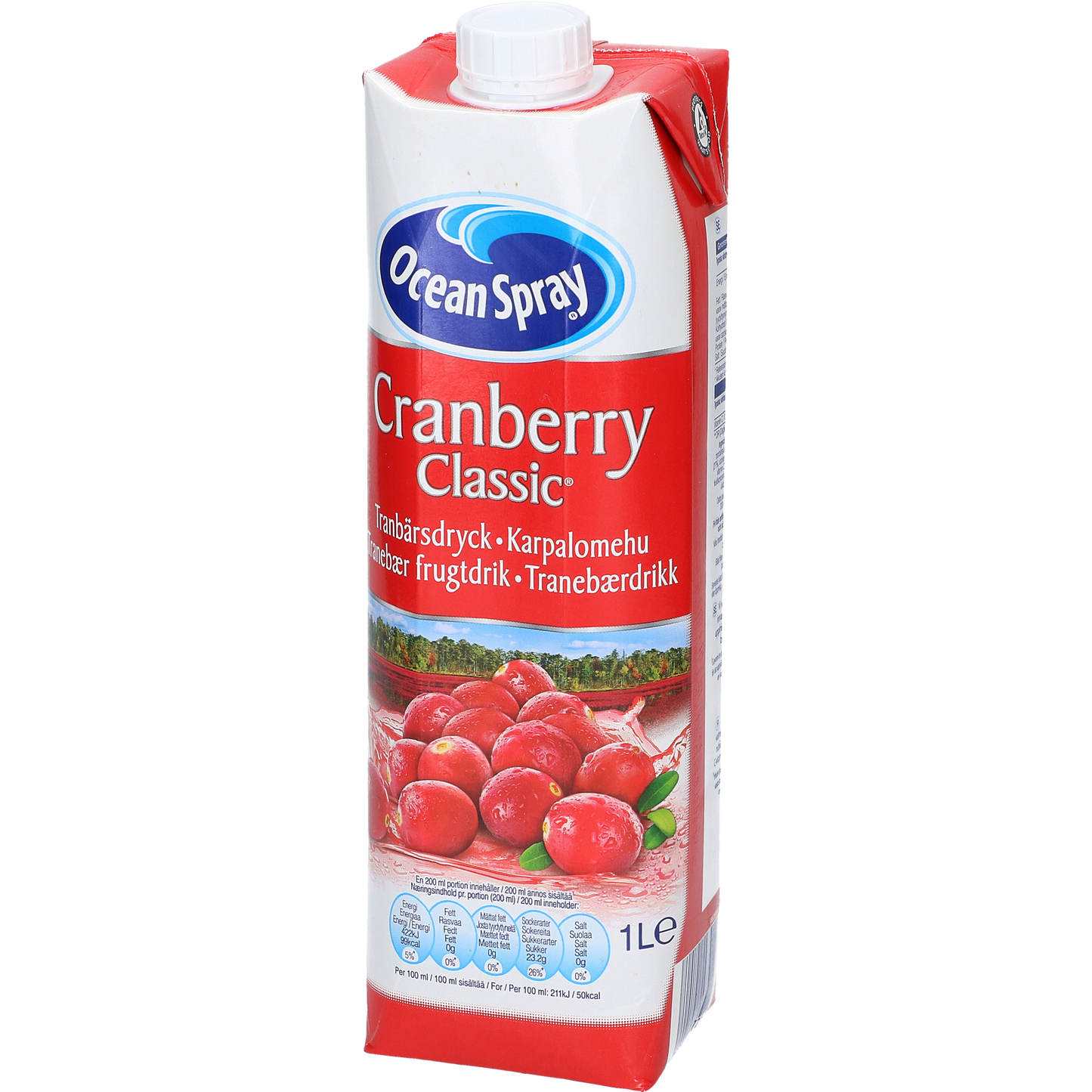 OCEAN SPRAY CRANBERRY JUICE 1L