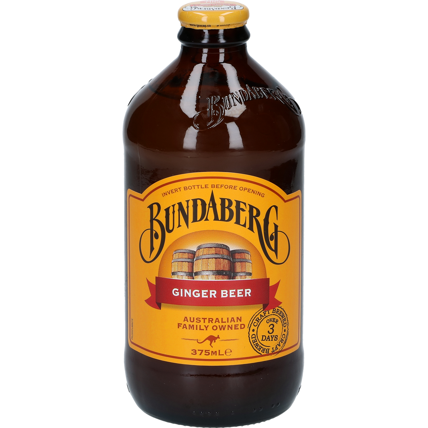 BUNDABERG GINGER BEER 37,5CL pris pr krt av 12 stk