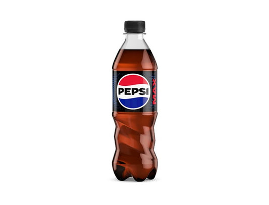 Pepsi Max PET 24x0,5. Prisen er 19.90 pr stk pluss pant