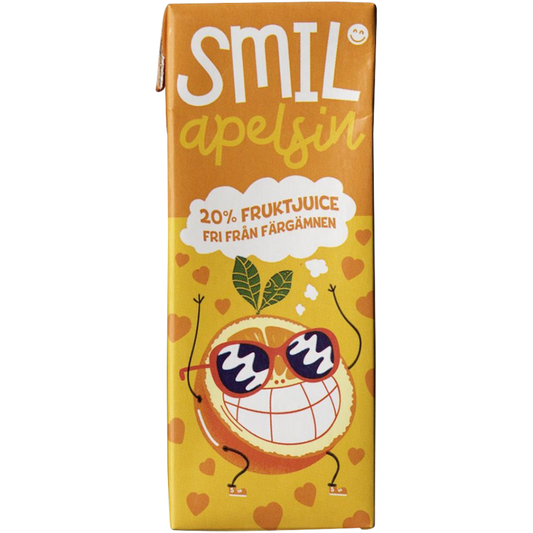 Smil Appelsin drikke 20cl  krt av 1 stk