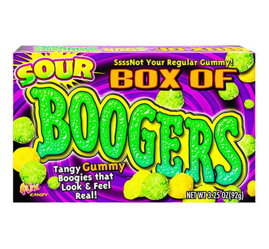 BOX OF SOUR BOOGERS GUMMY THEATER BOX 92g