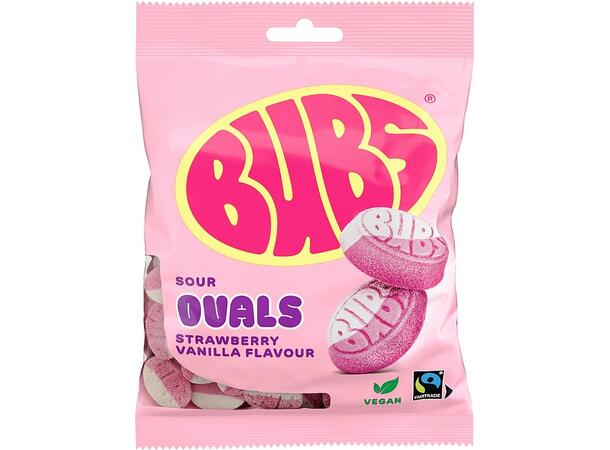 BUBS Ovals Strawberry & Vanilla 90g