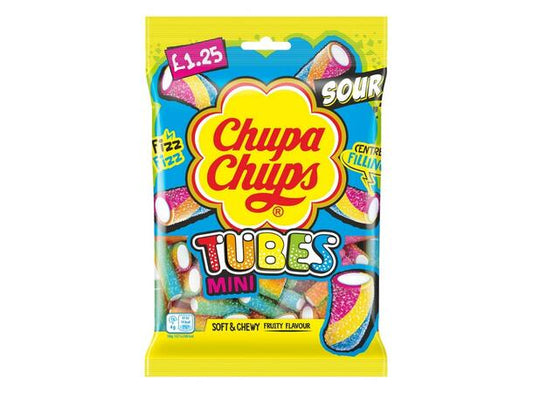 Chupa Chups Mini Sour Tubes Bag 120g