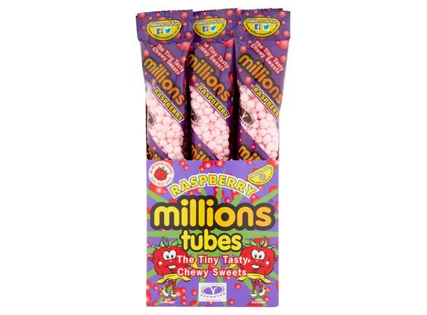 Millions Raspberry Tubes 55g