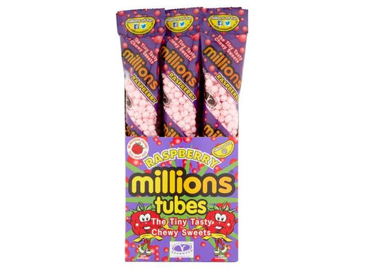 Millions Raspberry Tubes 55g