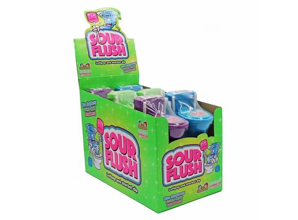 Sour Flush Lollipop & Sherbet 39g