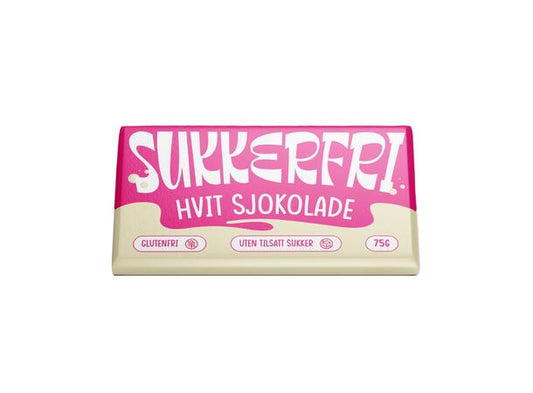 Sukkerfri HVIT SJOKOLADE 75g