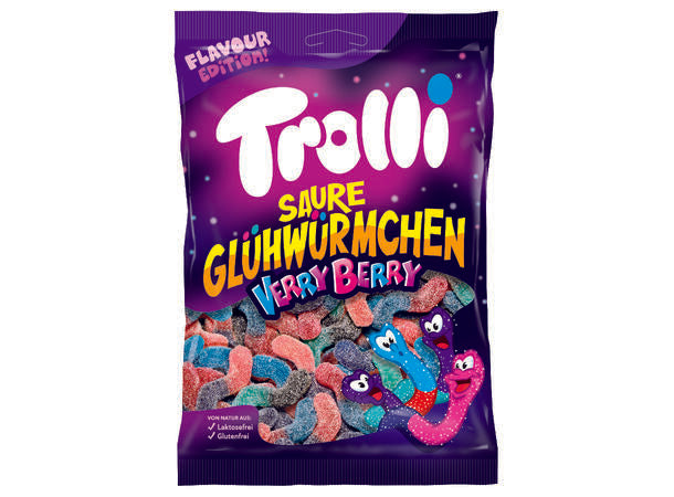 Trolli Sour Glowworm Very Berry 200g