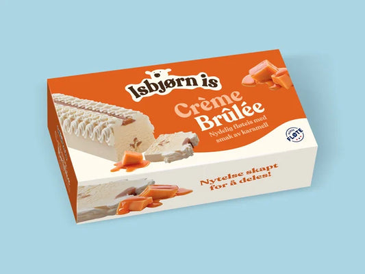 Creme Brulee iskake.  prisen er pr 1 stk